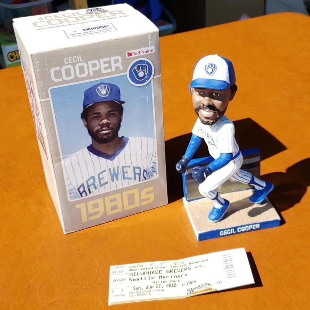 Milwaukee Brewers Cecil Cooper Bobblehead - 2010